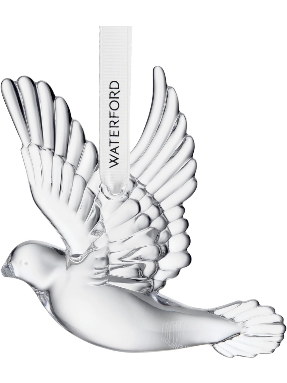 Waterford Clear Crystal Dove Hanging Ornament - Clear/Silver